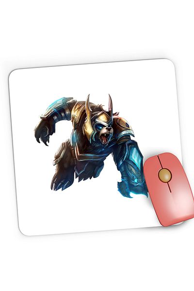 OEM Mousepad Gaming League of Legends Rengar Champion LoL Beast, 21x19 cm