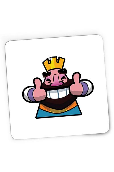OEM Mousepad Gaming Happy King Clash Royale Clans, 21x19 cm