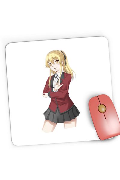 OEM Mousepad Gaming Kakegurui Runa Yomozuki Poker Anime Manga, 21x19 cm