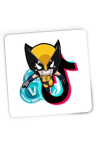 OEM Mousepad Gaming Wolverine XMen Fortnite VBucks Tiktok, 21x19 cm