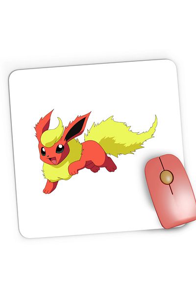 OEM Mousepad Gaming Pokemon Flareon Tiktok Creator, 21x19 cm