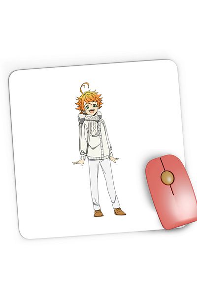 OEM Mousepad Gaming Emma The Promised Neverland Fantasy Anime, 21x19 cm