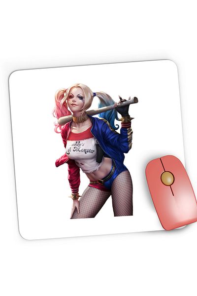 OEM Mousepad Gaming Joker Harley Quinn Vaduva Neagra, 21x19 cm