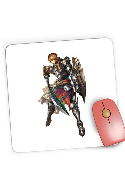 OEM Mousepad Gaming Lineage 2 Revolution Fan Art Weapon Game, 21x19 cm