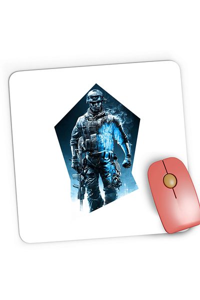 OEM Mousepad Gaming Call of Duty Modern Warfare Soldat, 21x19 cm