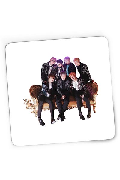 OEM Mousepad Gaming BTS Bangtan Boys Crew Formatie, 21x19 cm