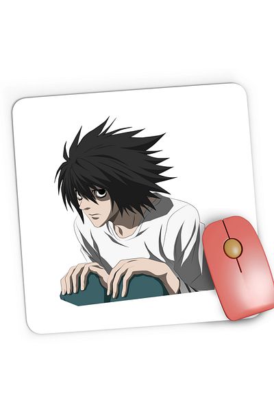 OEM Mousepad Gaming Death Note L Detective Tsugumi Ohba Anime Manga, 21x19 cm