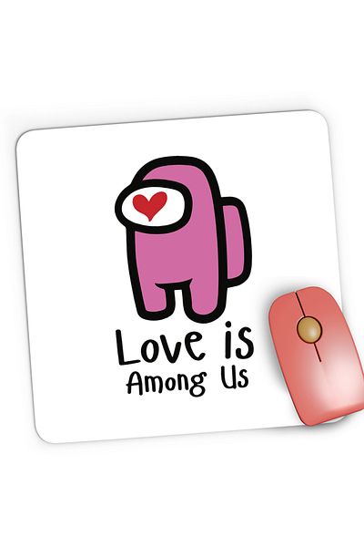 OEM Mousepad Gaming Love is Among Us, 21x19 cm