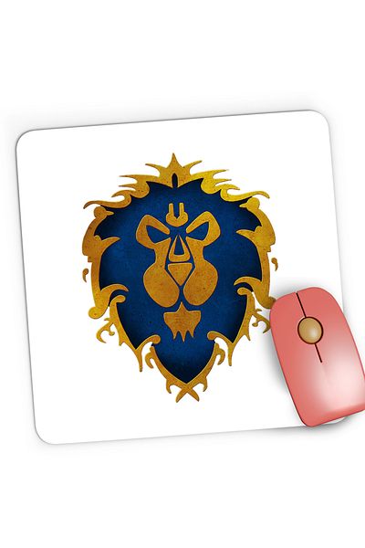 OEM Mousepad Gaming World of Warcraft Alliance WoW Azeroth, 21x19 cm