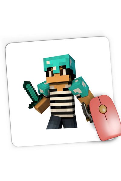 OEM Mousepad Gaming Minecraft Green Skin, 21x19 cm