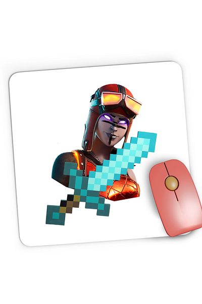 OEM Mousepad Gaming Blaze Fortnite Minecraft Diamond Sabie, 21x19 cm