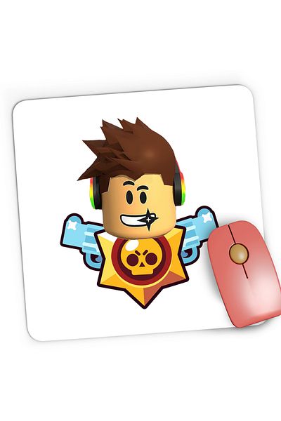 OEM Mousepad Gaming Roblox Player Brawl Stars, 21x19 cm