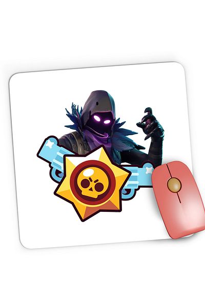 OEM Mousepad Gaming Raven Fortnite Brawl Stars Epic, 21x19 cm