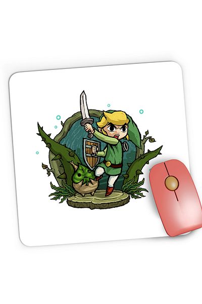 OEM Mousepad Gaming Legend of Zelda Link Harry Potter Elf, 21x19 cm