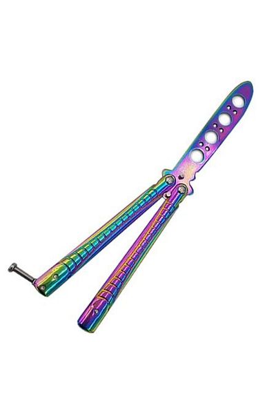 dalimag Butterfly Training Knife, Fade Chameleon, Without Blade, Dalimag, 21 cm