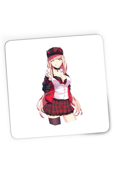 OEM Mousepad Gaming Zero Two DarlinFra Darling in the FranXX Anime, 21x19 cm