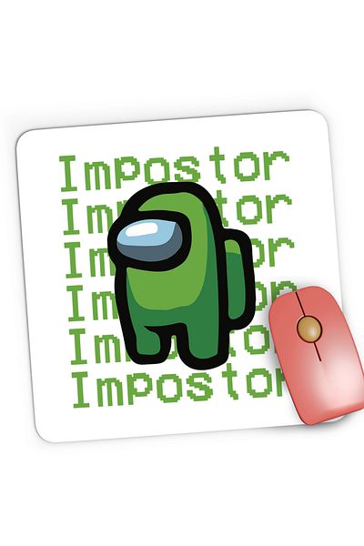 OEM Mousepad Gaming Green Impostor Among Us, 21x19 cm