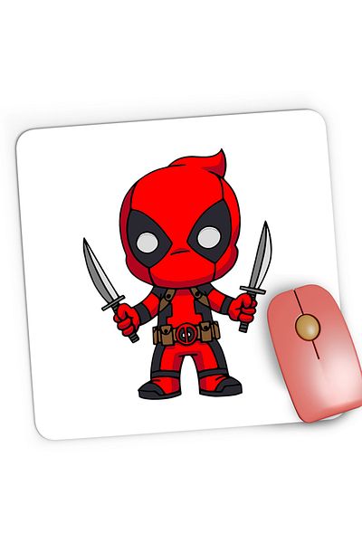 OEM Mousepad Gaming Deadpool Baby Karate Ninja, 21x19 cm