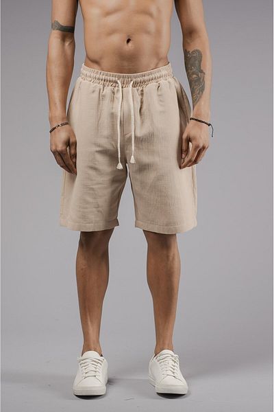 king brich Regular Fit Men's Muslin Shorts