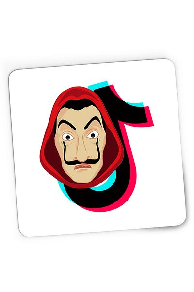OEM Mousepad Gaming Casa de Papel Tiktok Tik Tok Creator, 21x19 cm