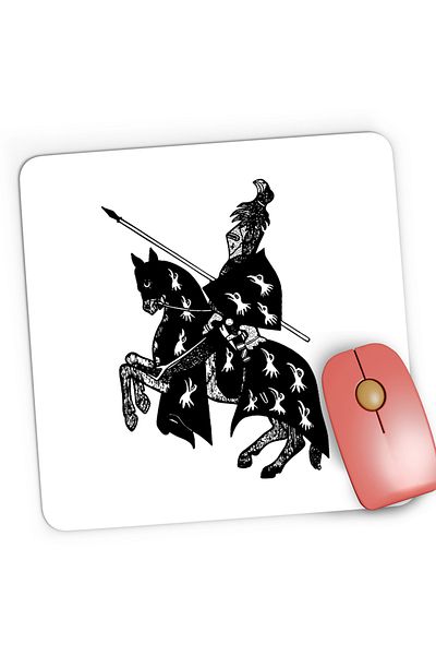 OEM Mousepad Gaming Age Of Empires Knight Crusades Golden Horde Knight Horse, 21x19 cm