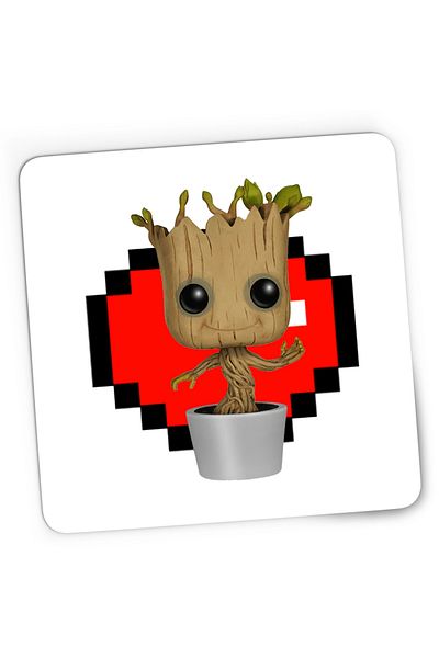 OEM Mousepad Gaming Baby Groot Minecraft Love Heart Inima, 21x19 cm