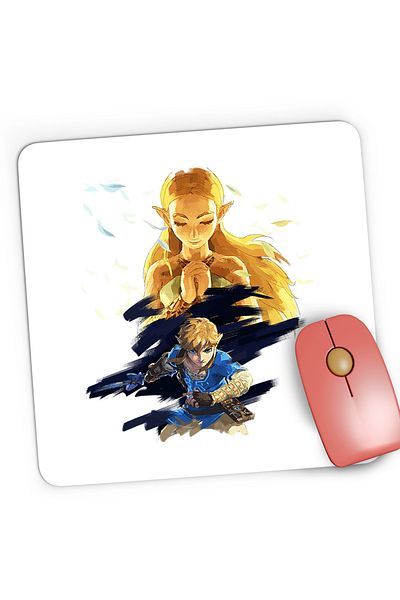 OEM Mousepad Gaming The Legend of Zelda Link Princess Breath, 21x19 cm