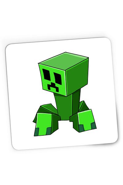 OEM Mousepad Gaming Green Creeper Minecraft, 21x19 cm
