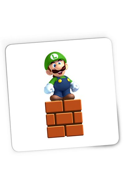 OEM Mousepad Gaming Super Mario Bros Luigi Minecraft Block, 21x19 cm