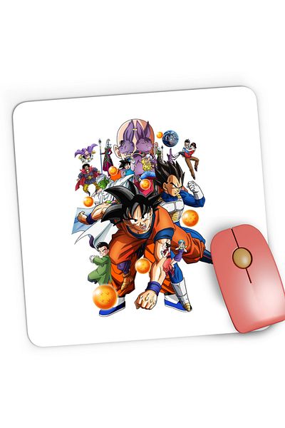 OEM Mousepad Gaming Dragon Ball Z All Team Anime Goku Vegeta, 21x19 cm