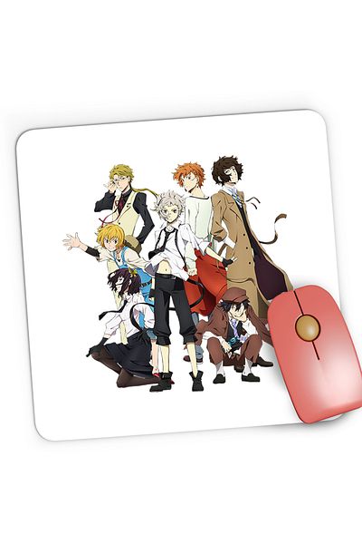 OEM Mousepad Gaming Bungo Stray Dogs All Team Ghilda Anime, 21x19 cm
