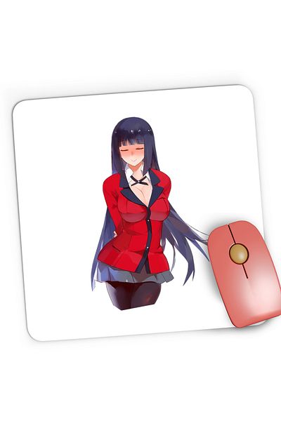 OEM Mousepad Gaming Kakegurui Yumeko Jabami Art Anime, 21x19 cm