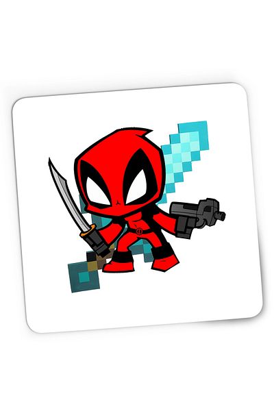 OEM Mousepad Gaming Deadpool Baby Minecraft Chibi, 21x19 cm