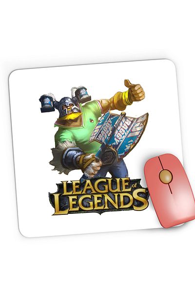 OEM Mousepad Gaming League of Legends Olaf LoL eSport Gaming, 21x19 cm