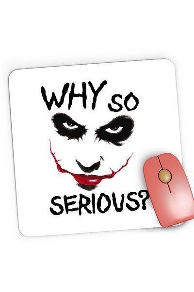 OEM Mousepad Gaming Joker Why So Serious Play Gang Fortnite, 21x19 cm