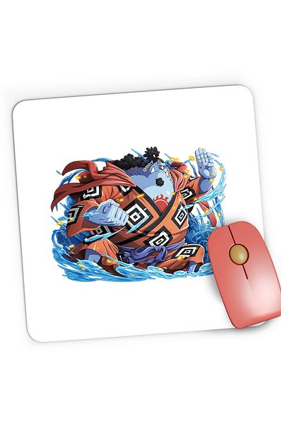 OEM Mousepad Gaming Jinbei Blue Whale One Piece Marine Pirate, 21x19 cm