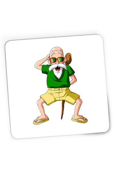 OEM Mousepad Gaming Dragon Ball Z Master Roshi Ninja Shaolin Sensei, 21x19 cm