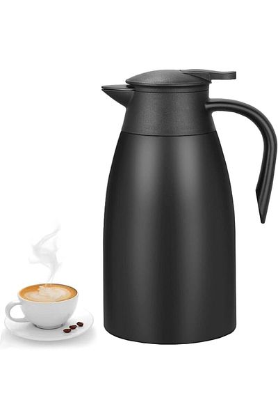 COOYA Thermos,Tea, Hot Beverage Dispenser, Keep 24 Hour Heat Retention/12 Hour Cold Retention (68oz/2l)