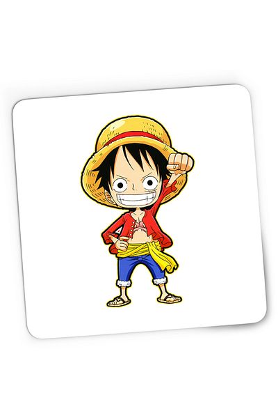 OEM Mousepad Gaming Monkey D Luffy One Piece Trafalgar Chibi Marinar Copil, 21x19 cm