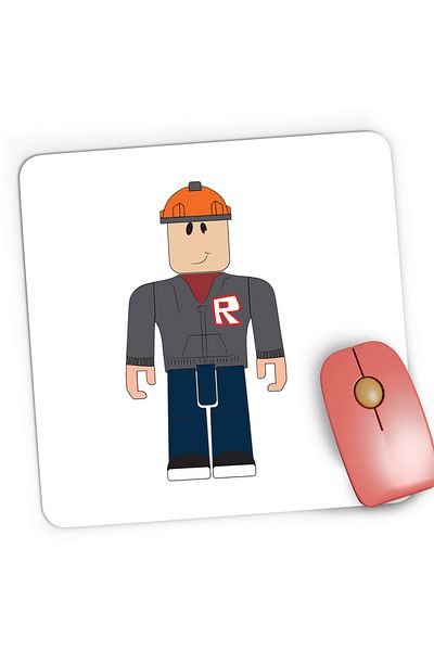 OEM Mousepad Gaming Roblox Builder Man Worker, 21x19 cm