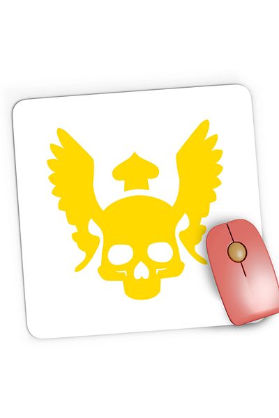 OEM Mousepad Gaming Quake Mask Gold Doom Skull, 21x19 cm