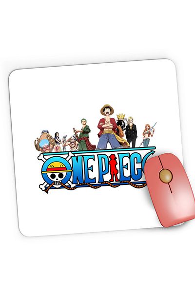 OEM Mousepad Gaming One Piece Straw Hat Pirates All Crew Members, 21x19 cm