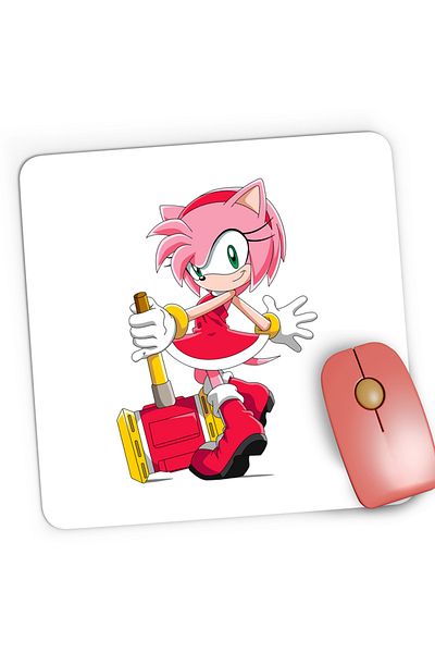 OEM Mousepad Gaming Sonic Amy Rose Atleta Alergatoare, 21x19 cm