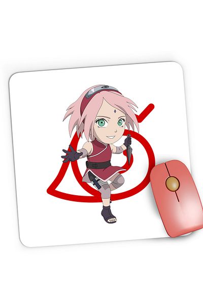 OEM Naruto Sakura Baby Ninja Girl Anime Manga Gaming Mousepad, 21x19 cm