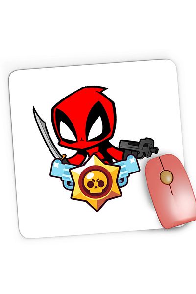OEM Mousepad Gaming Deadpool Brawl Stars Baby Karate, 21x19 cm