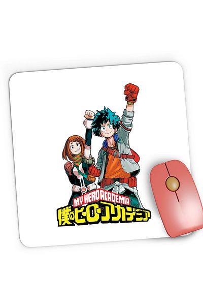 OEM Mousepad Gaming Hero Academia Deku Ochaco Rebel Comics, 21x19 cm