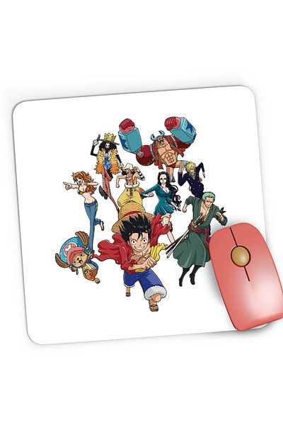 OEM Mousepad Gaming Straw Hat Warriors Pirates Crew One Piece Luffy, 21x19 cm