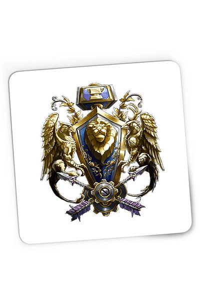 OEM Mousepad Gaming Warcraft Alliance Faction Azeroth WoW, 21x19 cm