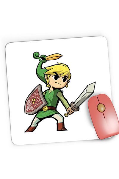 OEM Mousepad Gaming Link Warrior Legend of Zelda Breath, 21x19 cm