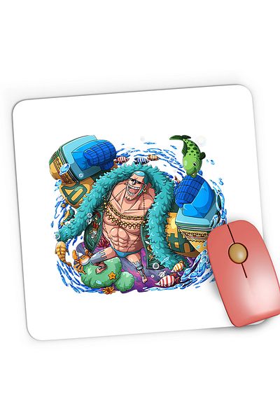 OEM Mousepad Gaming One Piece Franky Dulgher Iron Man Party, 21x19 cm